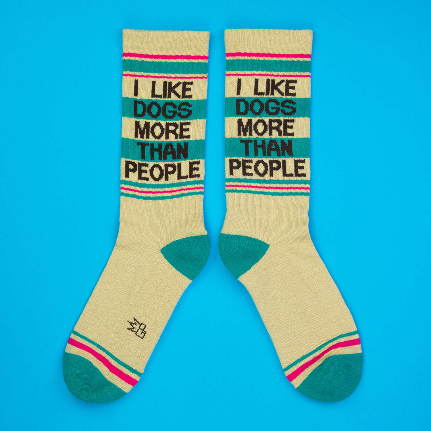 I LIKE DOGS MORE THAN PEOPLE CREW SOCKS