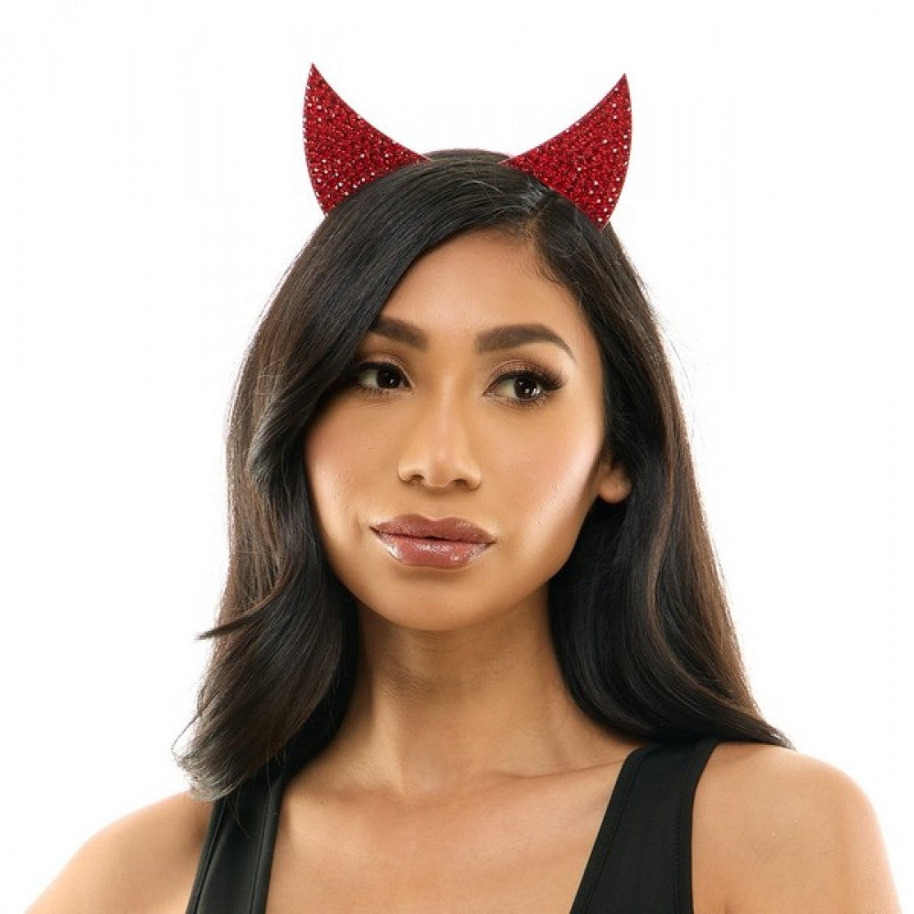 RHINESTONE DEVIL HEADBAND