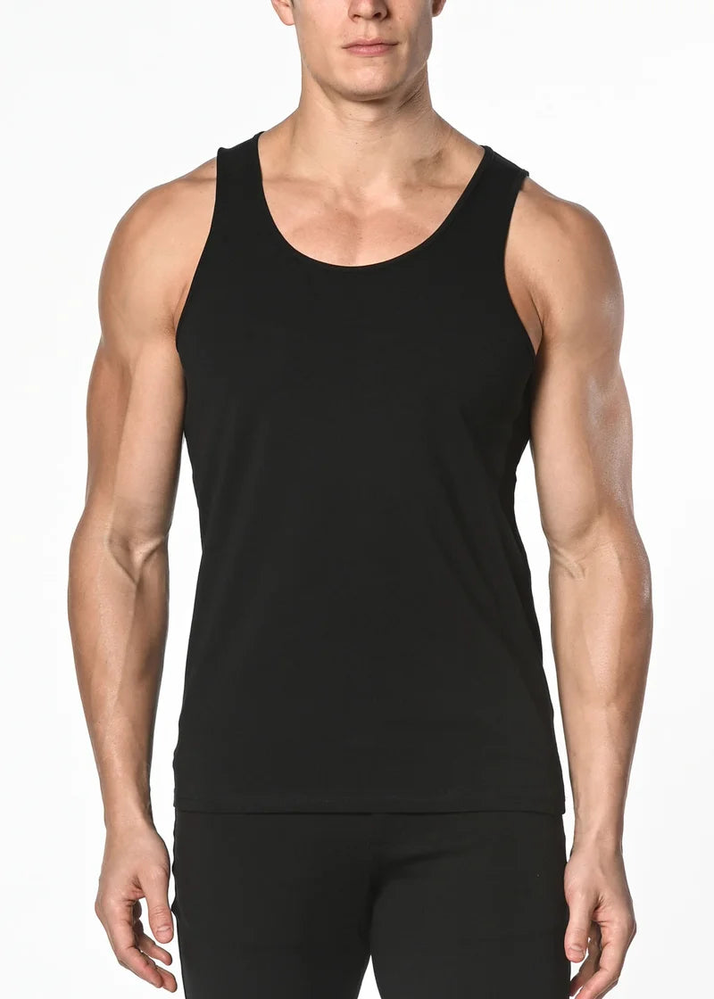SOLID STRETCH JERSEY TANK