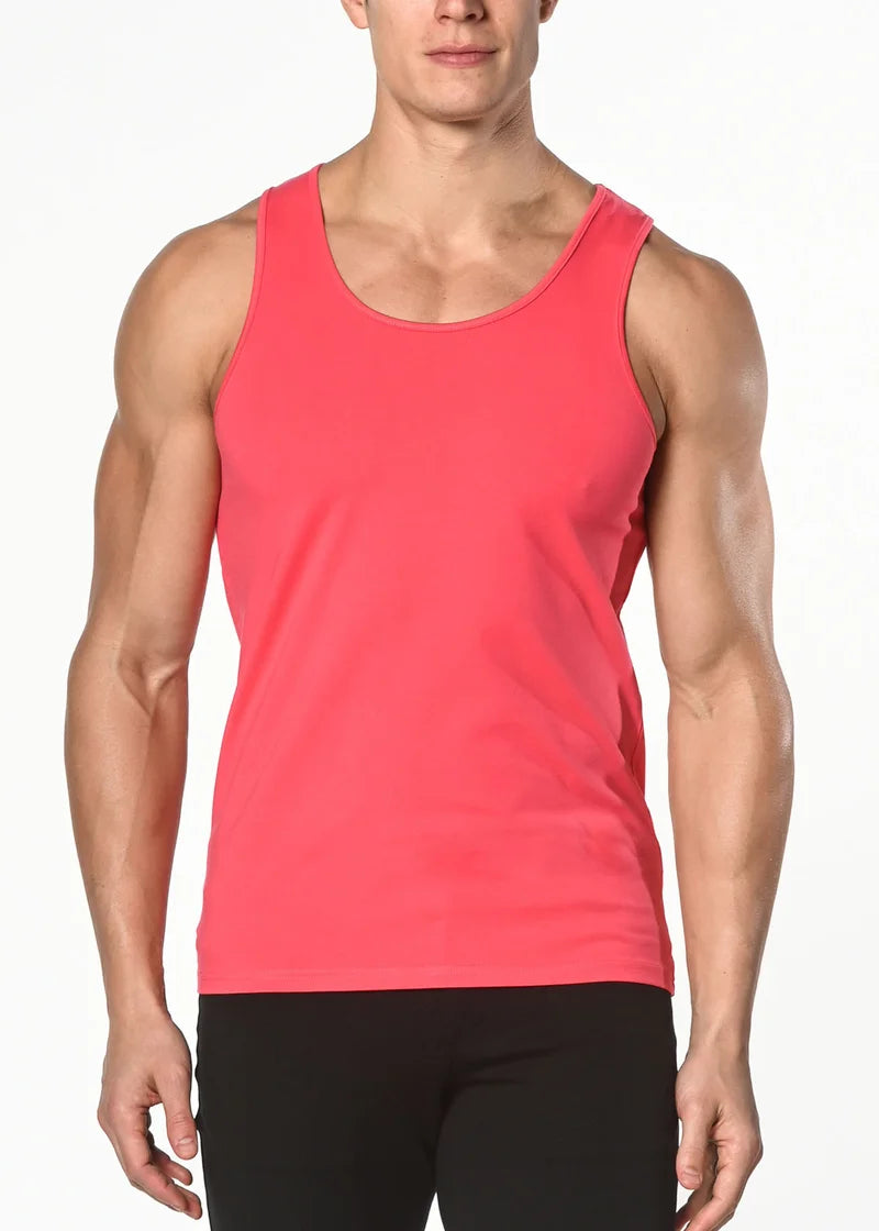 SOLID STRETCH JERSEY TANK
