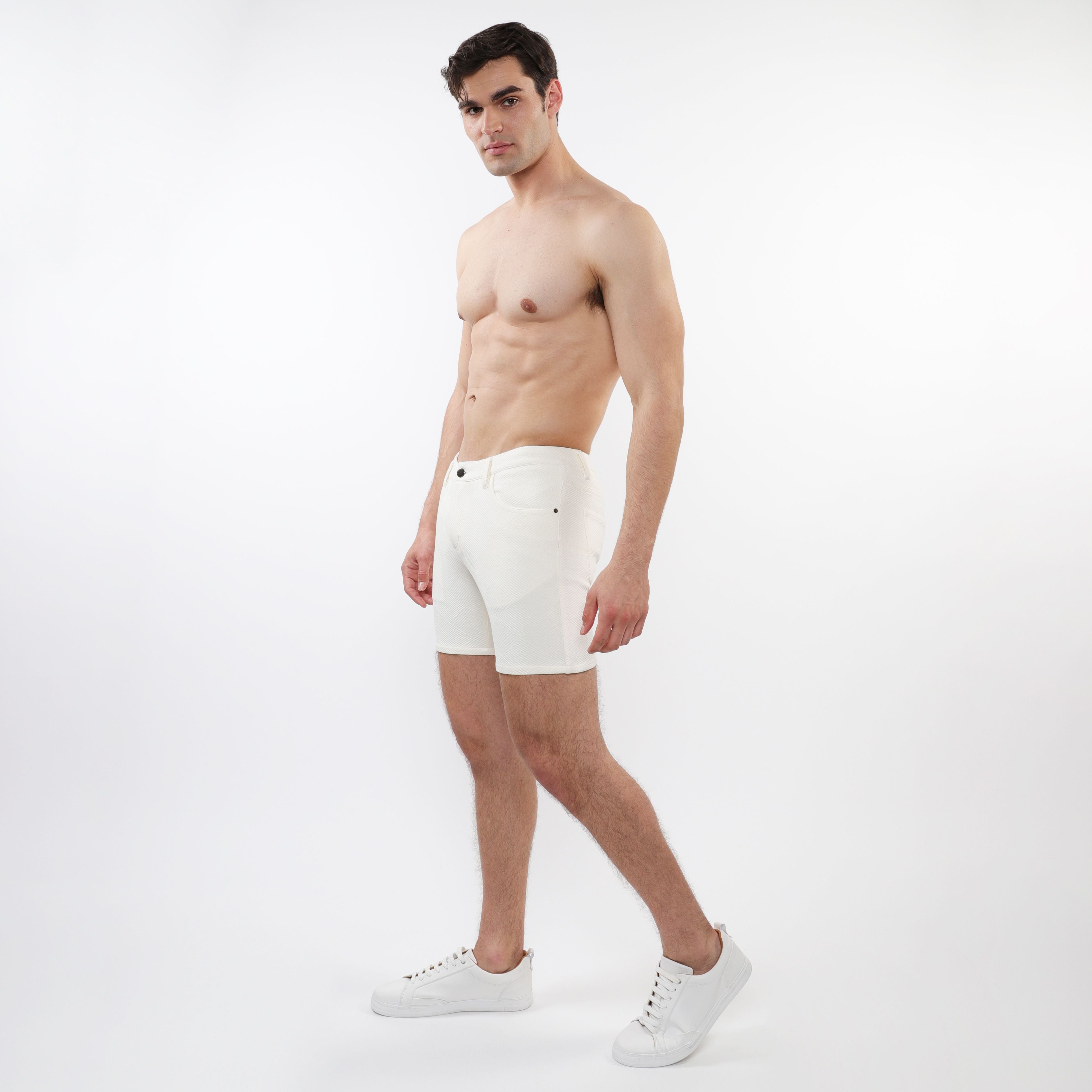 PARQUET JACQUARD STRETCH KNIT SHORT