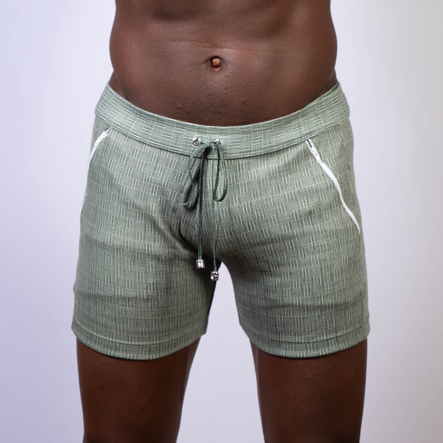 ABSTRACT LINEN TEXTURE SHORTS