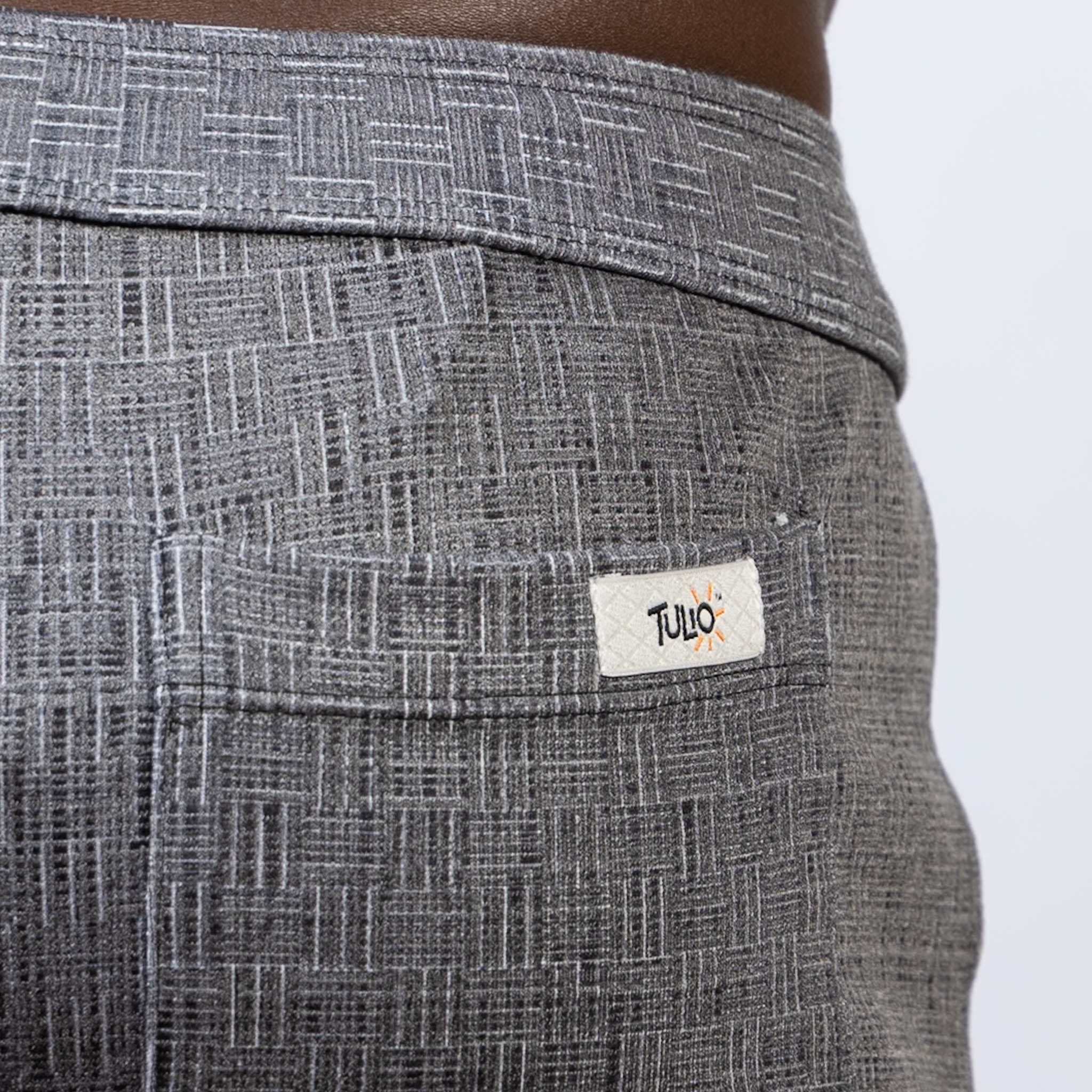 ABSTRACT LINEN TEXTURE SHORTS