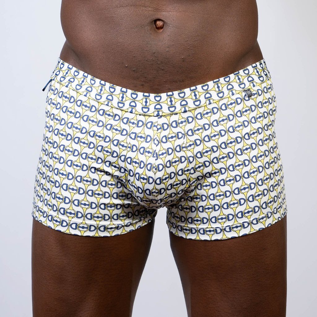 DESGNER BUCKLE PRINT SQ CUT TRUNK