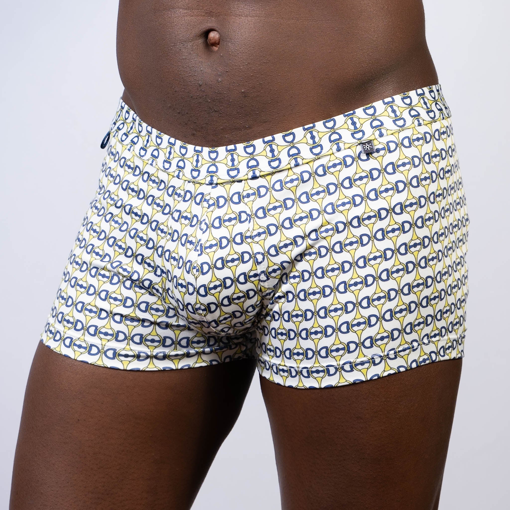 DESGNER BUCKLE PRINT SQ CUT TRUNK