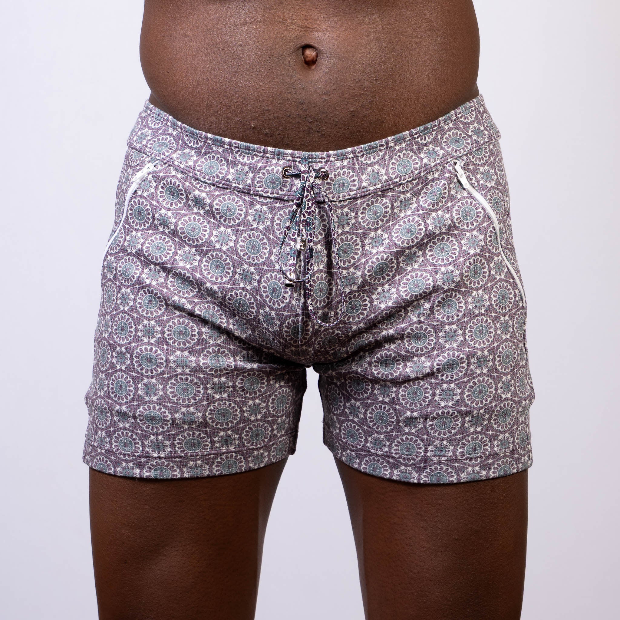 MANDALA LINEN TEXTURE SHORTS