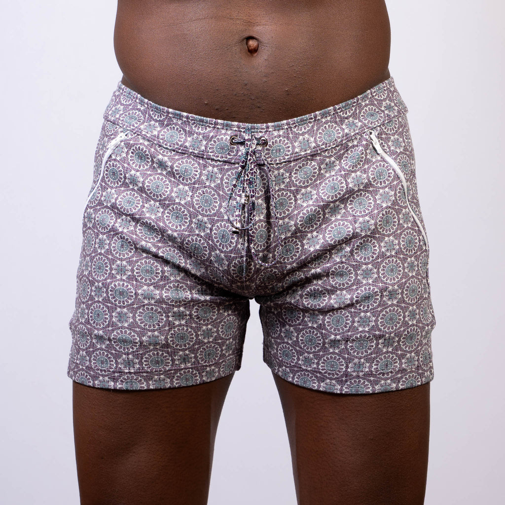 MANDALA LINEN TEXTURE SHORTS