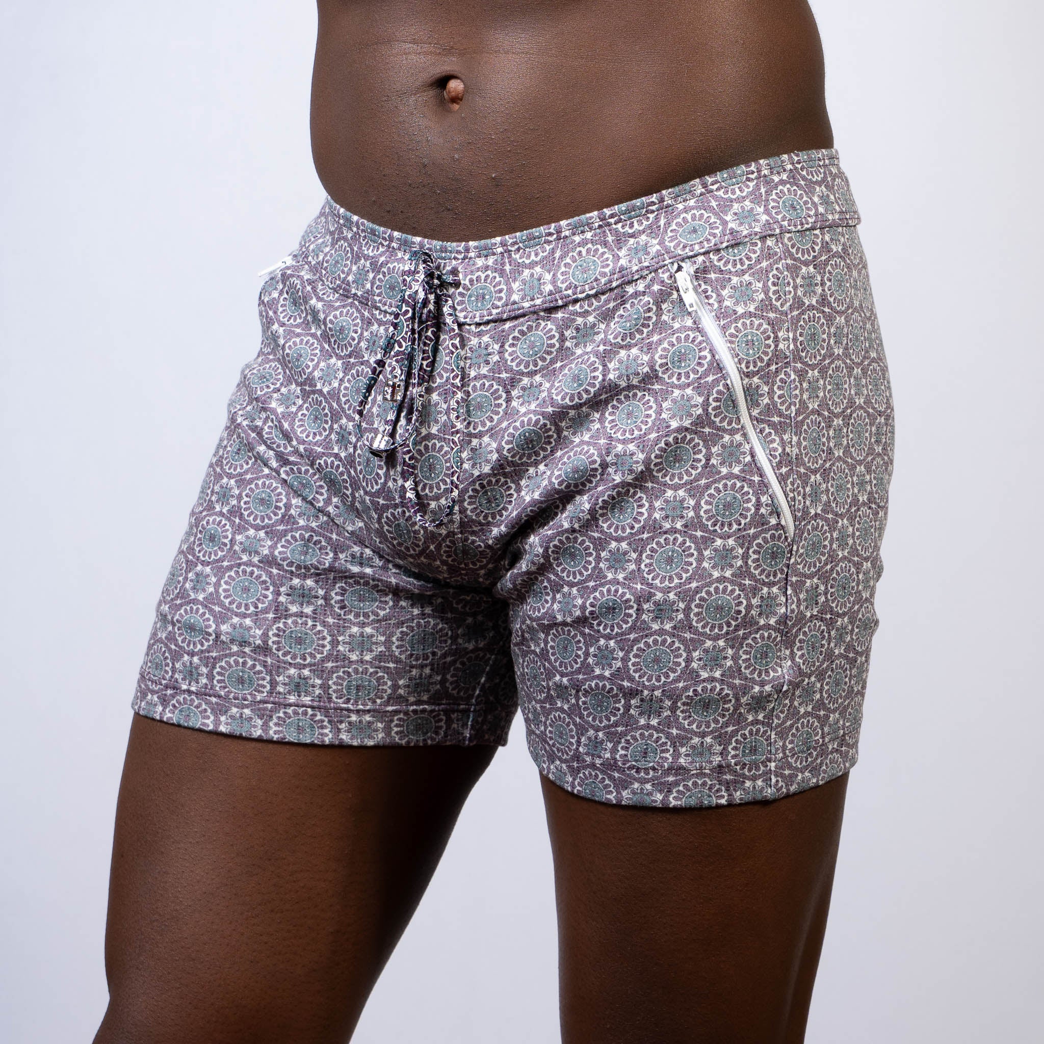 MANDALA LINEN TEXTURE SHORTS