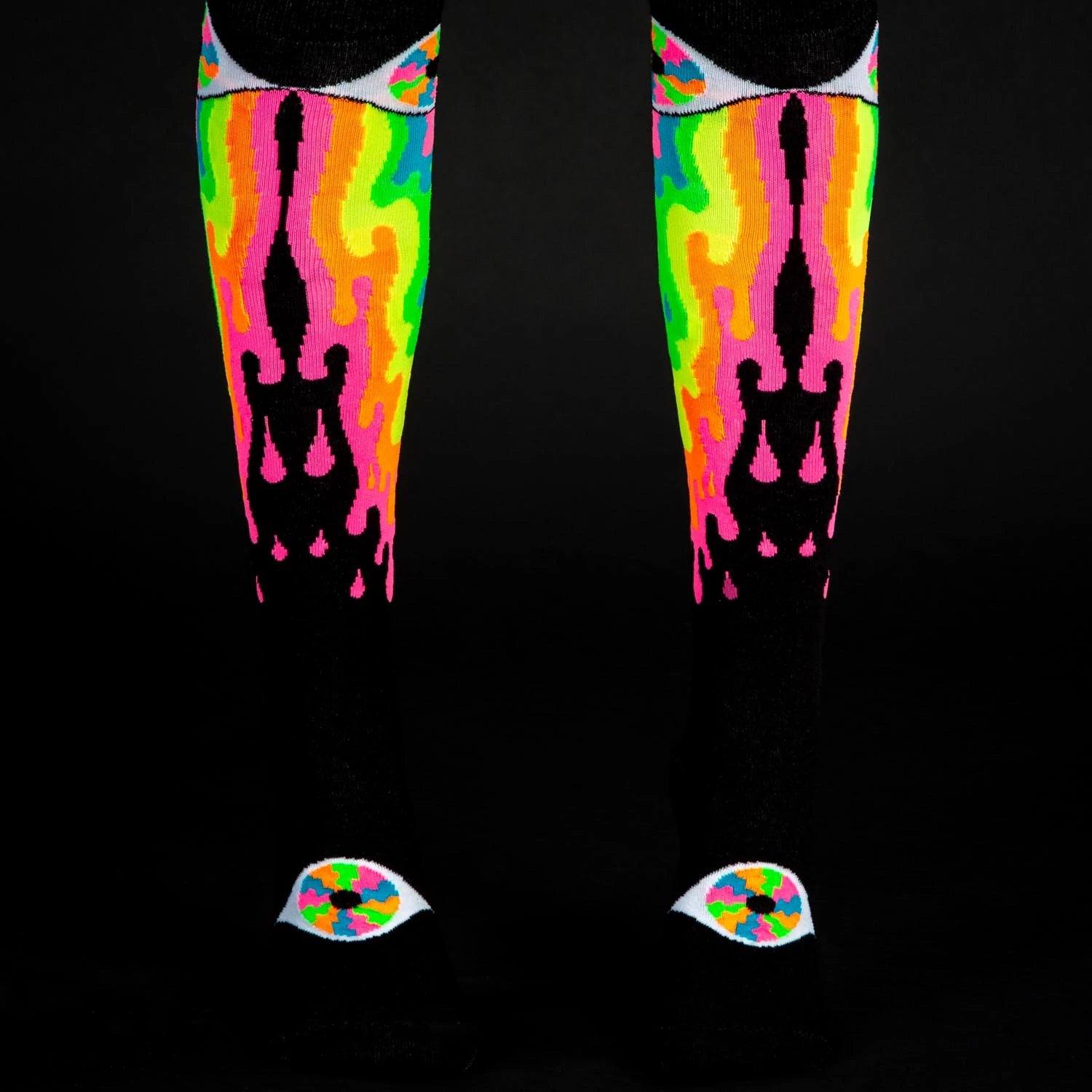 PSYCHEDELIC EYE KNEE HIGH SOCKS