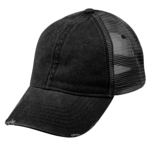 PIGMENT DYED WASHED COTTON TRUCKER CAP Available in 3 Colors