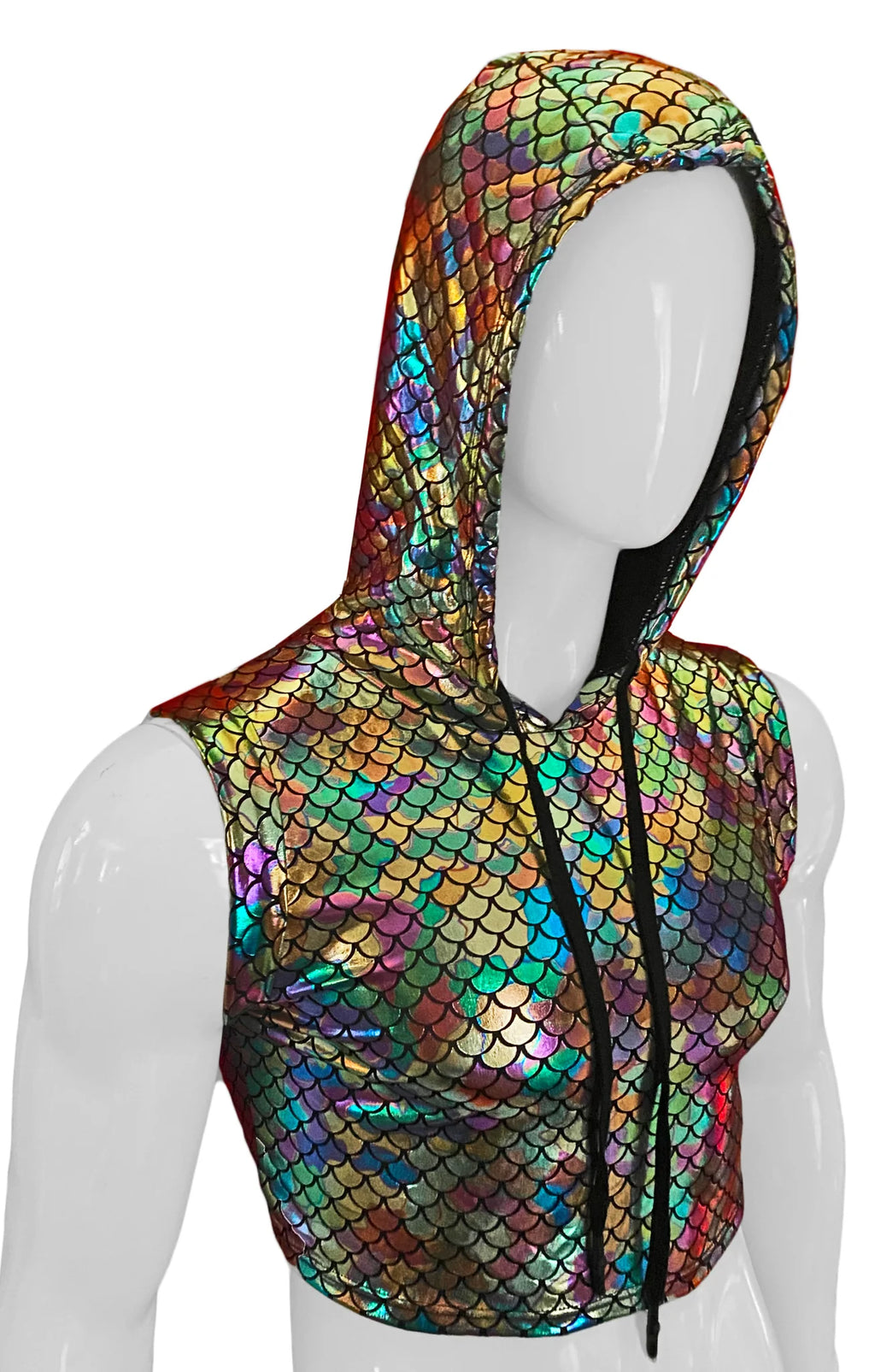MERMAN HOODED CROP TANK