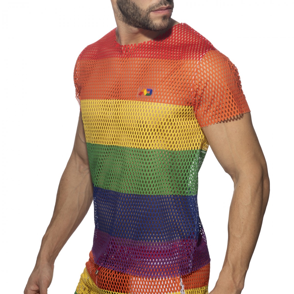 MESH RAINBOW T-SHIRT