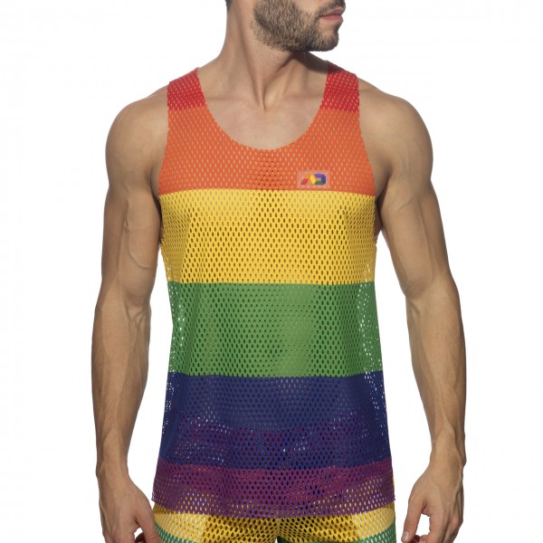 MESH RAINBOW TANK TOP