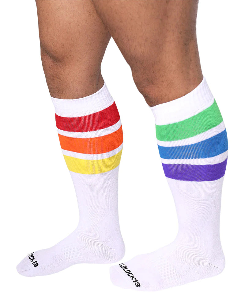 CELLBLOCK 13 PRIDE KNEE HIGH SOCK - 2 COLORS TO CHOOSE