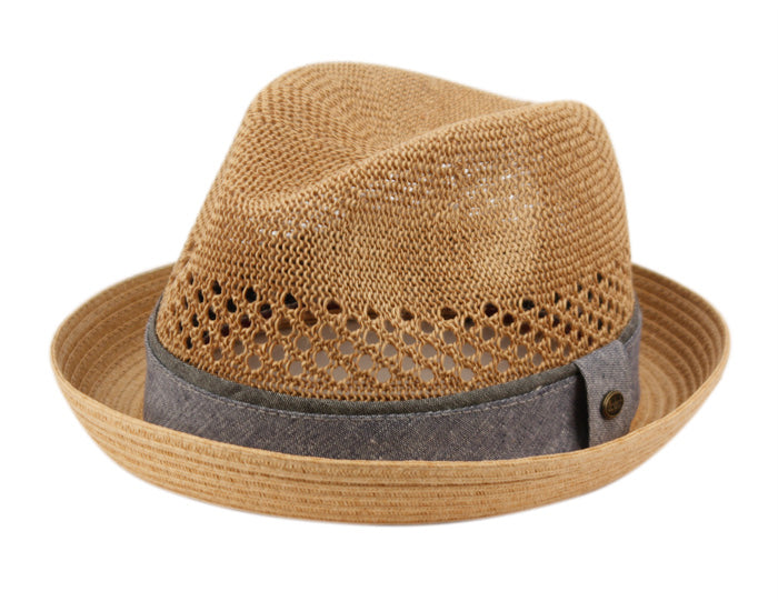 PAPER STRAW FEDORA - MULTIPLE COLORS