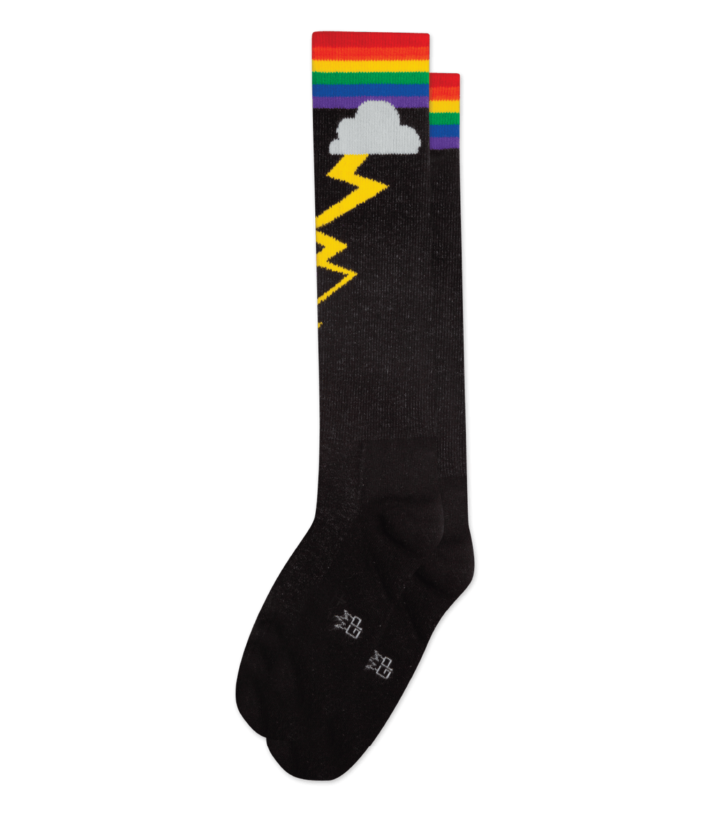 RAINBOW STORM KNEE HIGH SOCKS