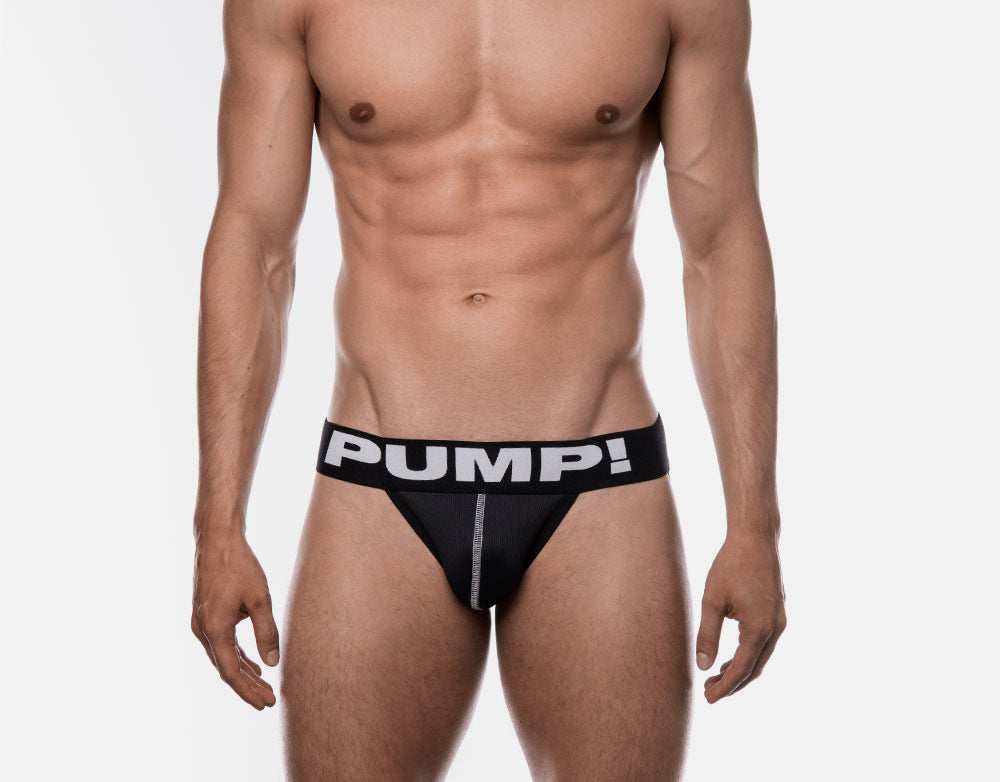 PUMP! BLACK JOCKSTRAP