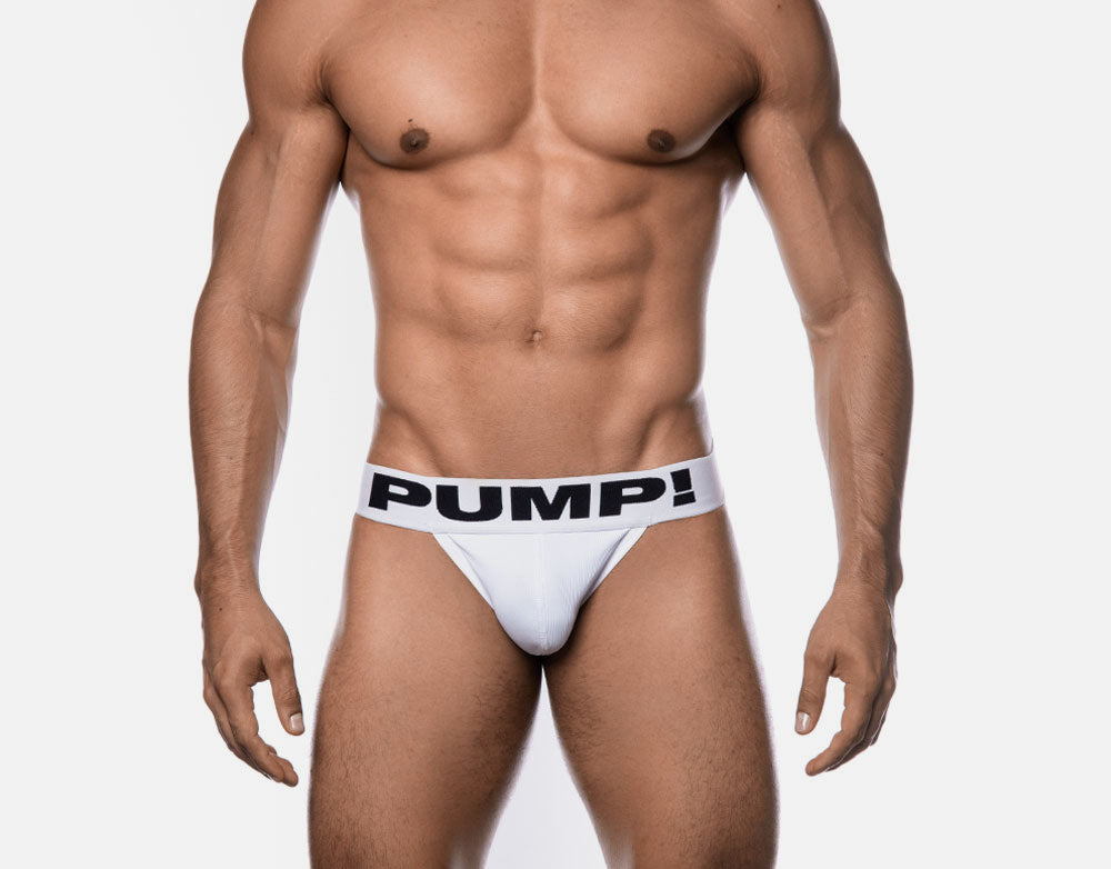 PUMP! WHITE JOCKSTRAP